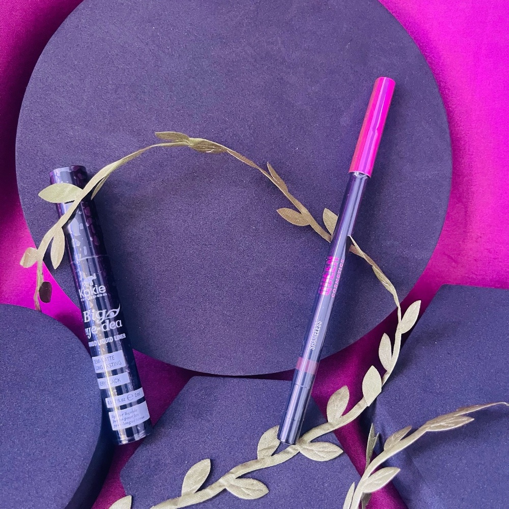 QUEEN COSMETICS Lip Liner & KOKIE PROFESSIONAL Big Eye Liquid Liner DUO